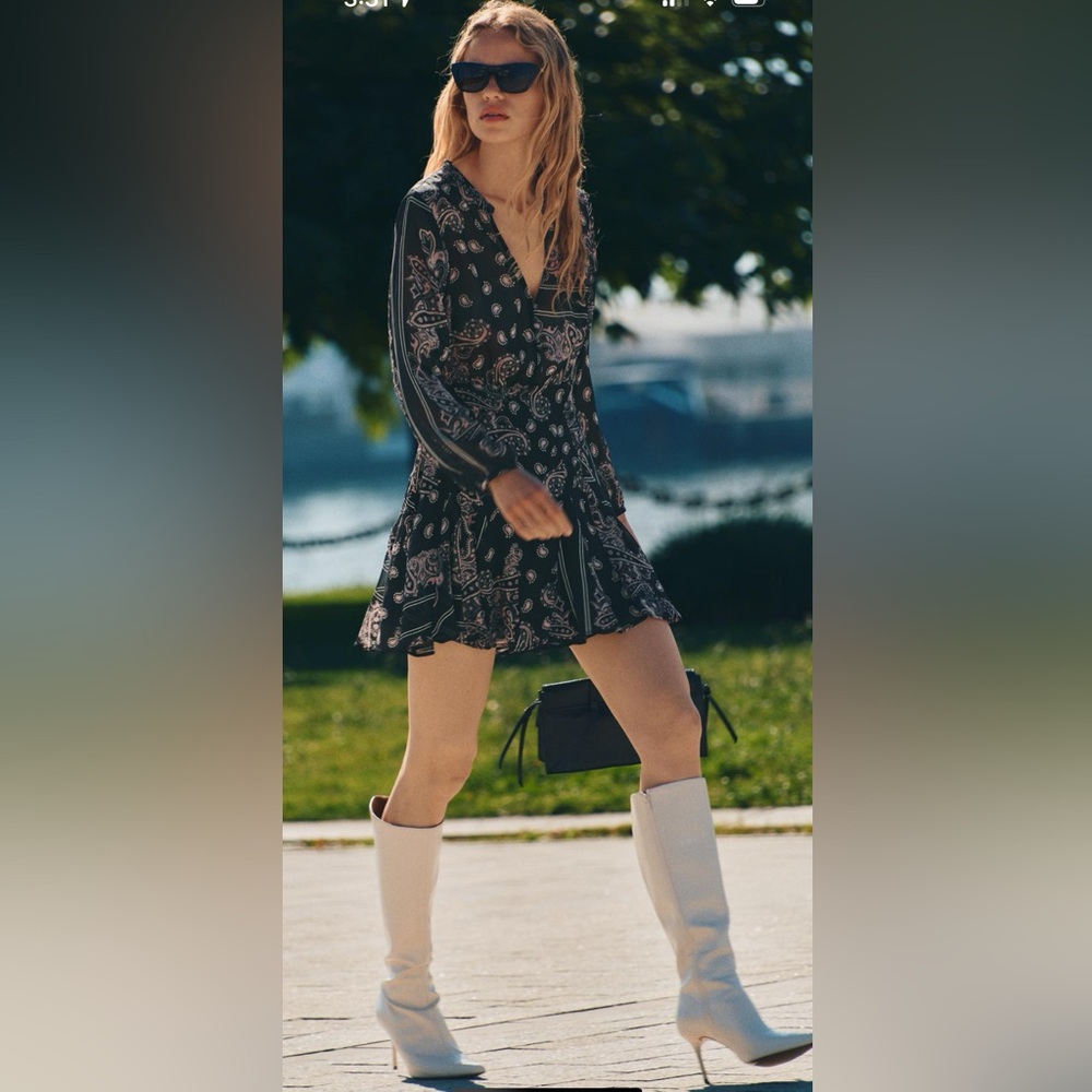 Zara Printed Short Dress
